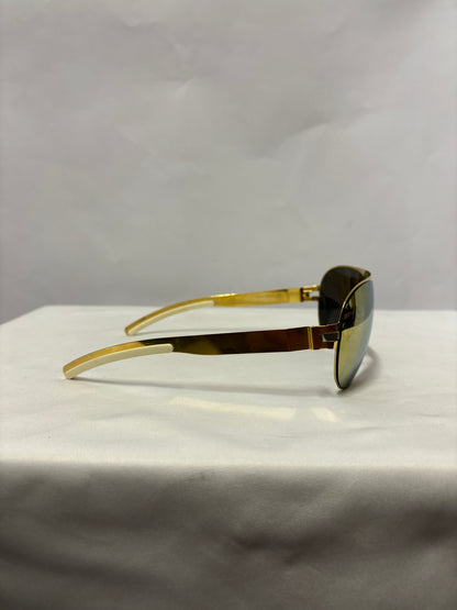 Mykita and Bernhard Willhelm Gold Franz Sunglasses