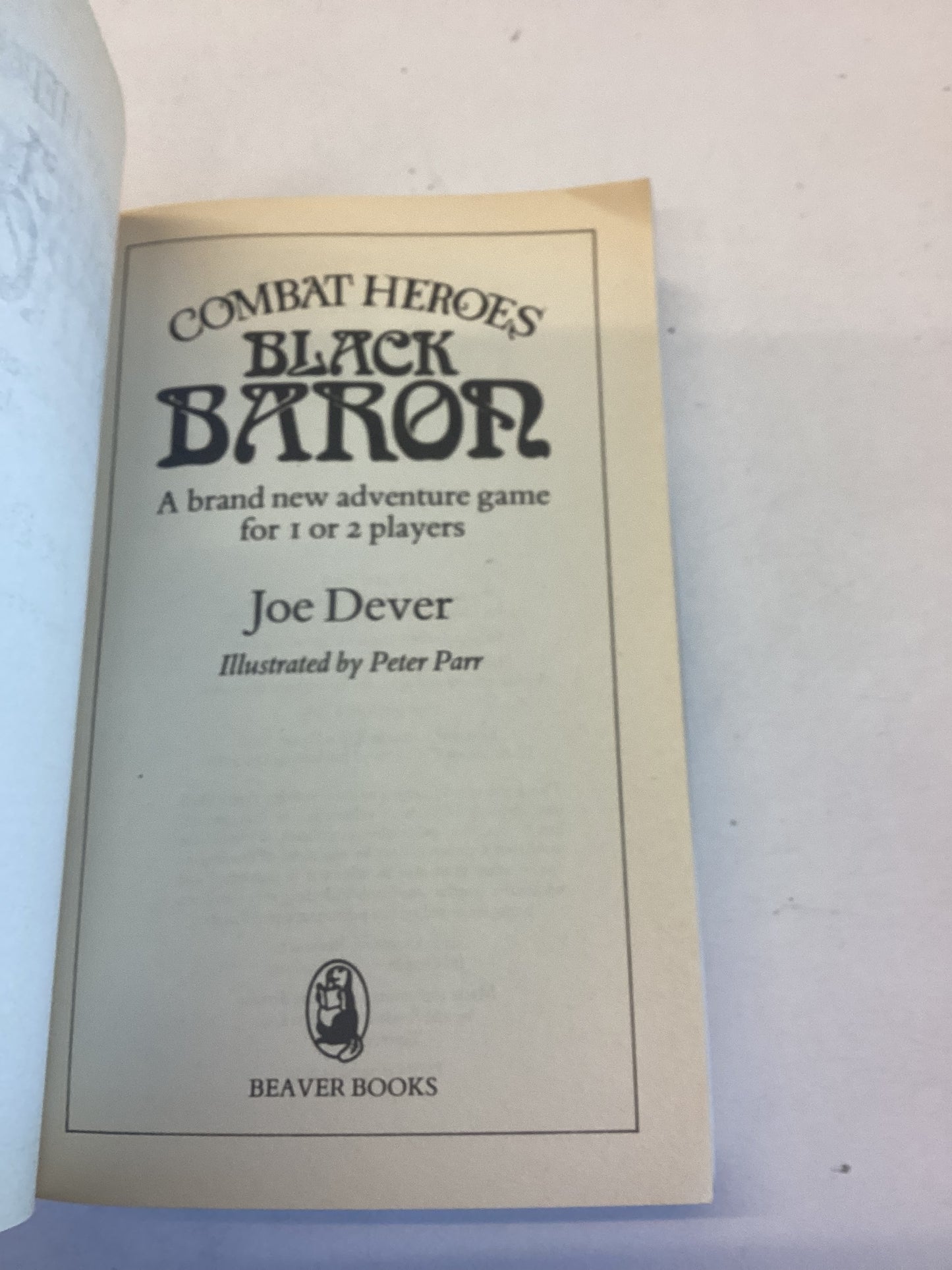 Black Baron Combat Heroes 1 Joe Dever