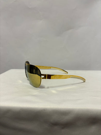 Mykita and Bernhard Willhelm Gold Franz Sunglasses