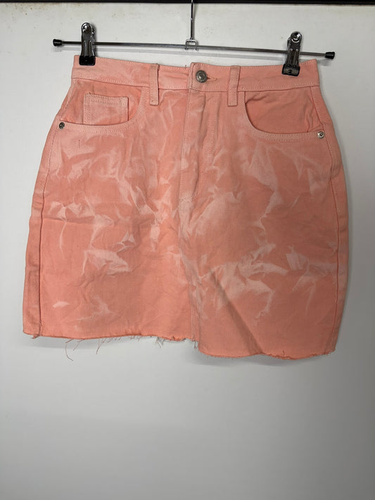 BNWT Missguided Pink Denim Skirt Size 6