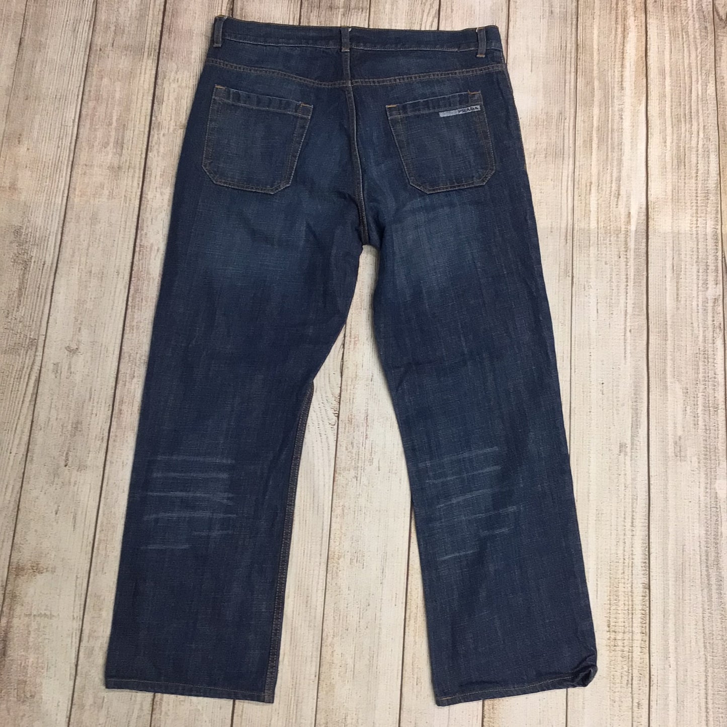 Prada Dark Blue Classic Fit 100% Cotton Jeans 0120-559-914 Size W38