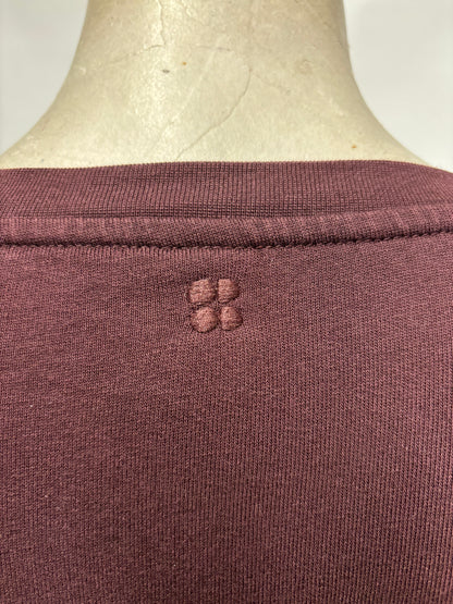 Sweaty Betty Burgundy Cotton Blend Sweatshirt X-Small