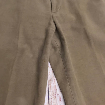 FCUK Formal Light Brown Sand 100% Cotton Trousers Size W30