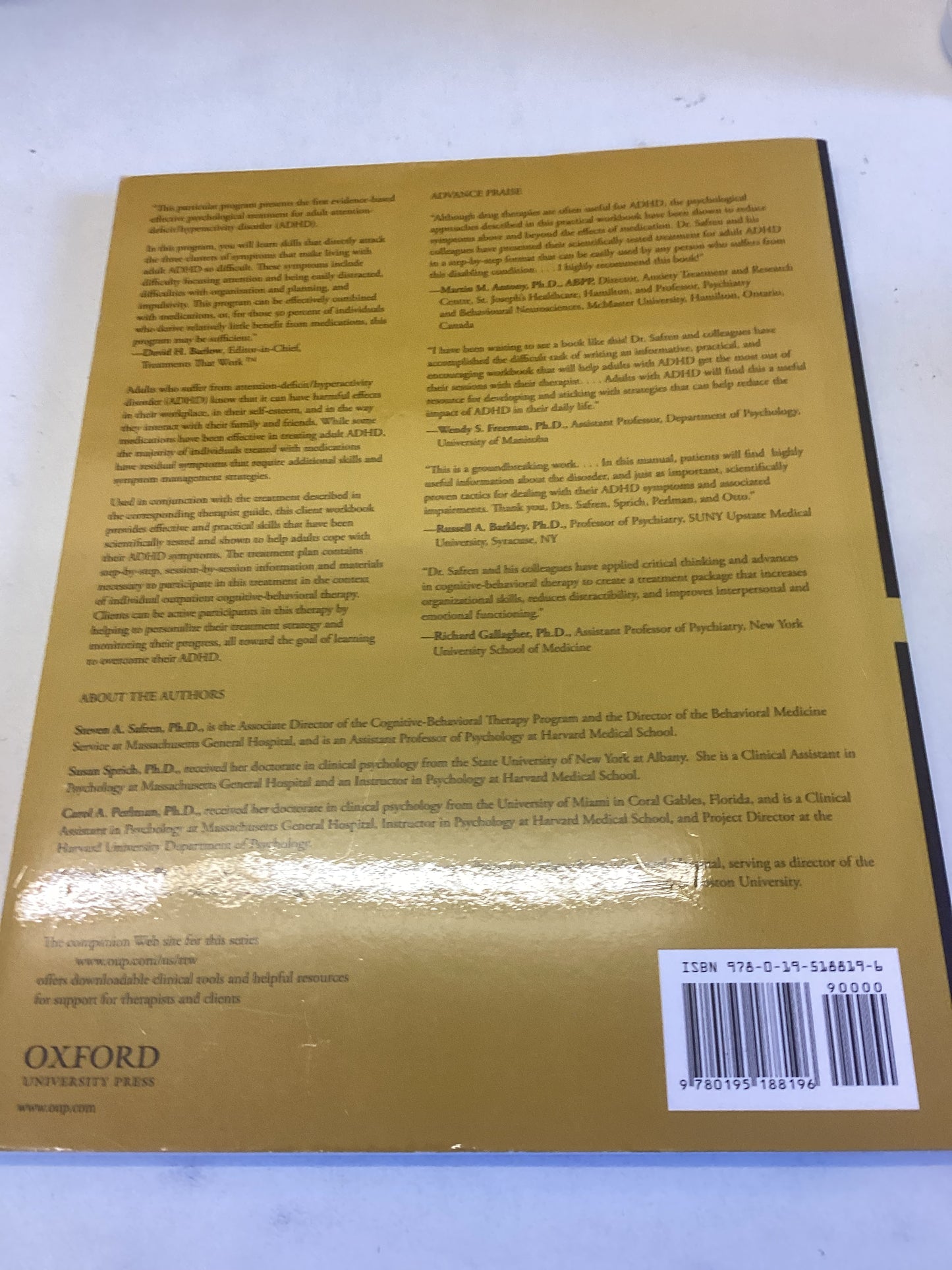 Mastering Your Adult ADHD Client Workbook Treatments That Work