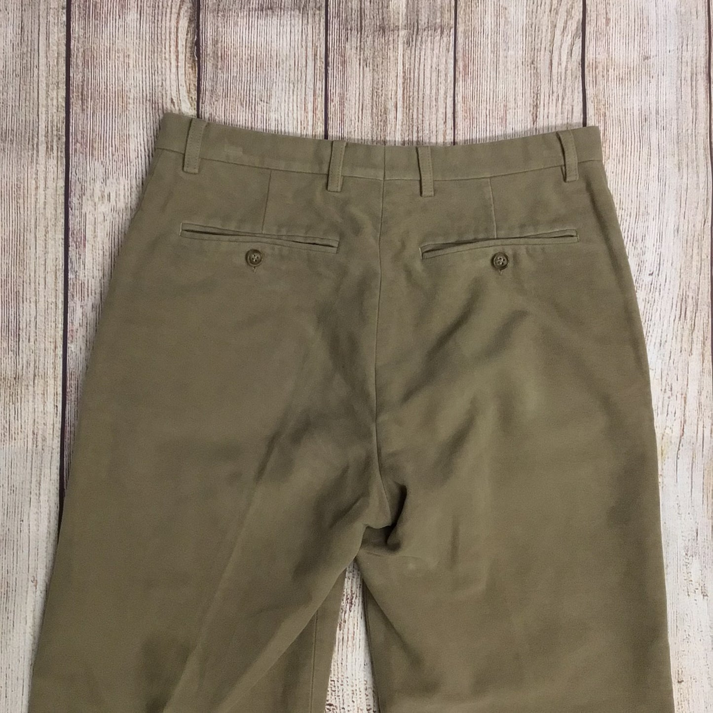 FCUK Formal Light Brown Sand 100% Cotton Trousers Size W30