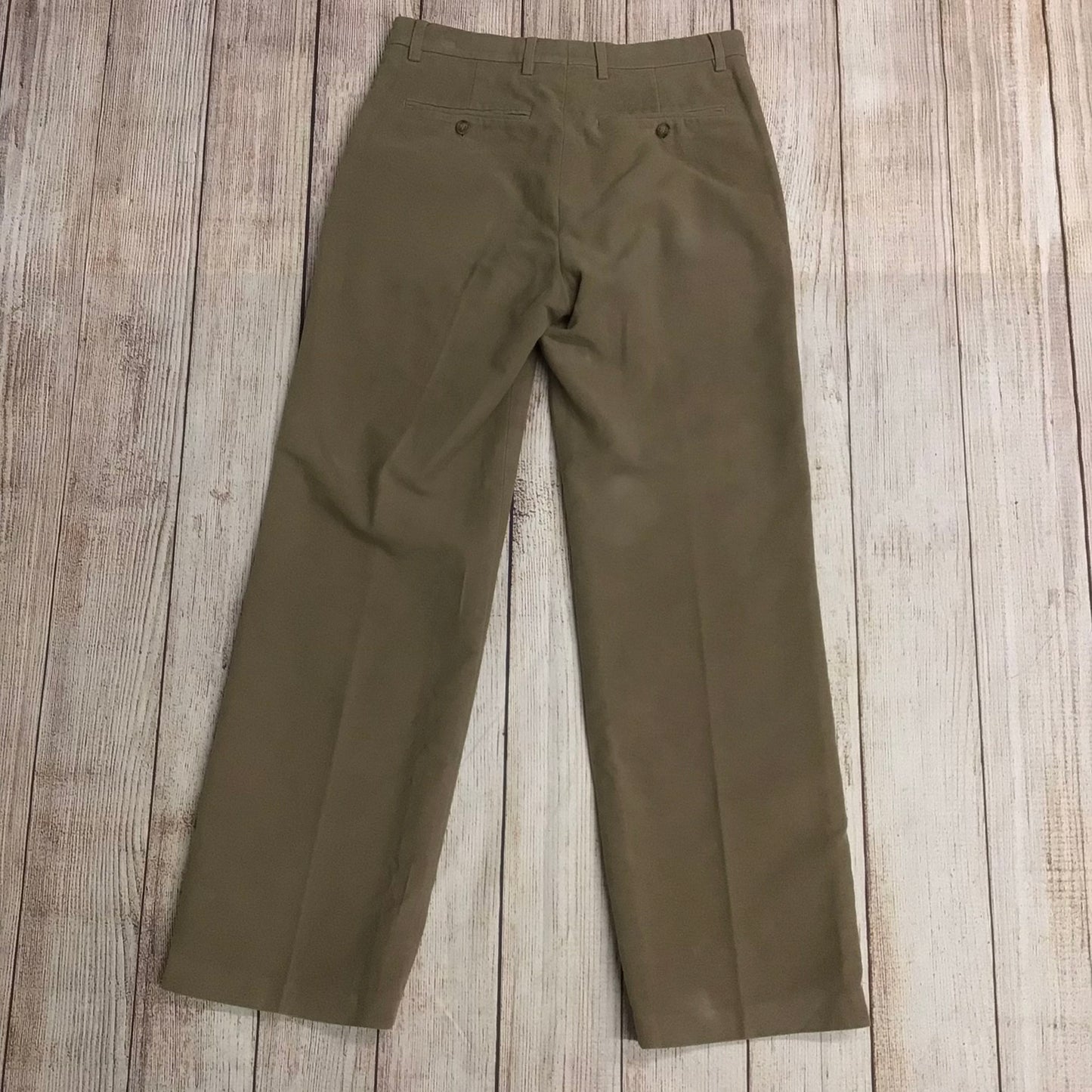 FCUK Formal Light Brown Sand 100% Cotton Trousers Size W30