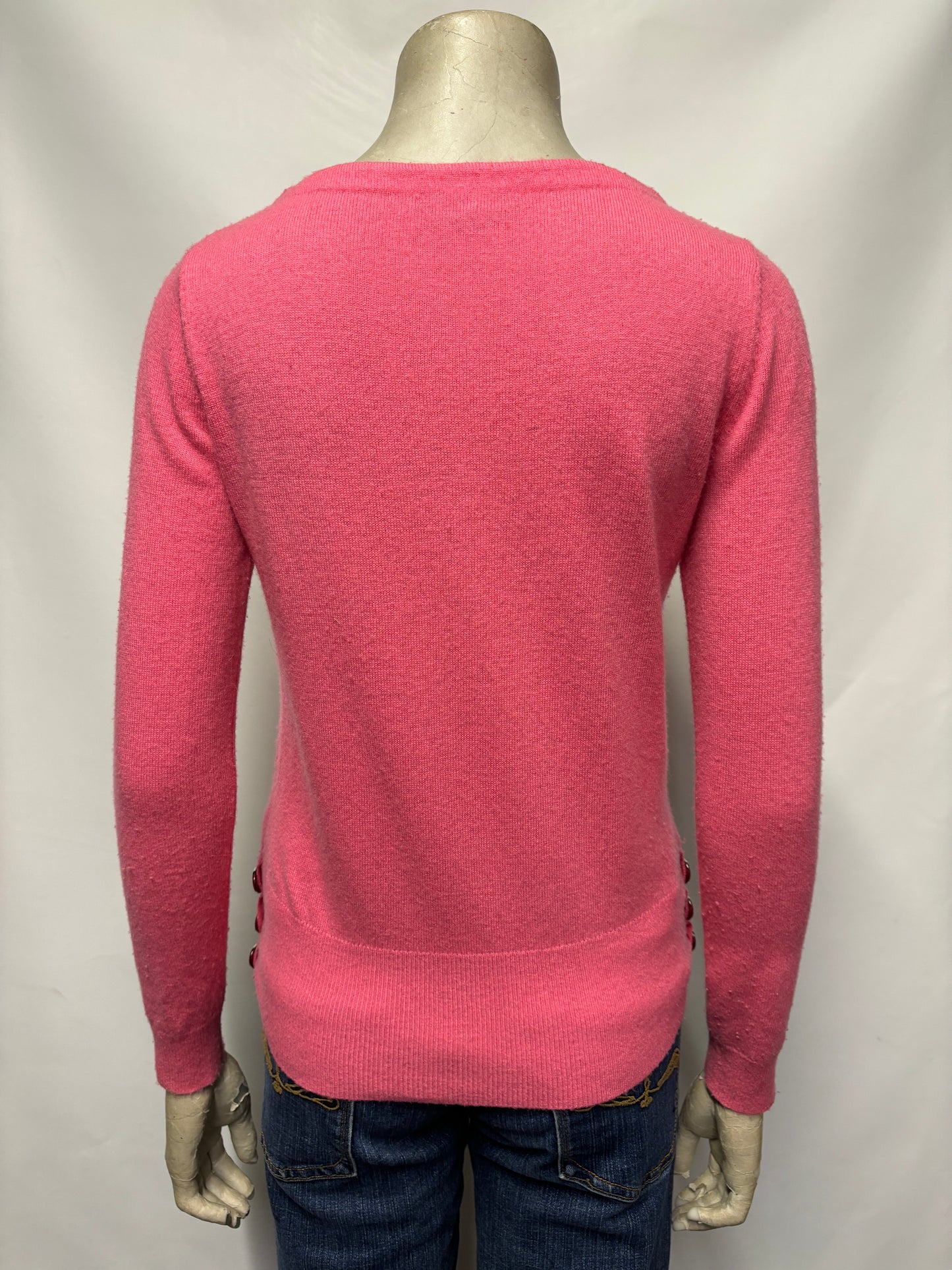 Caroll Paris Pink Cashmere Blend Pull Over Soft Jumper XS