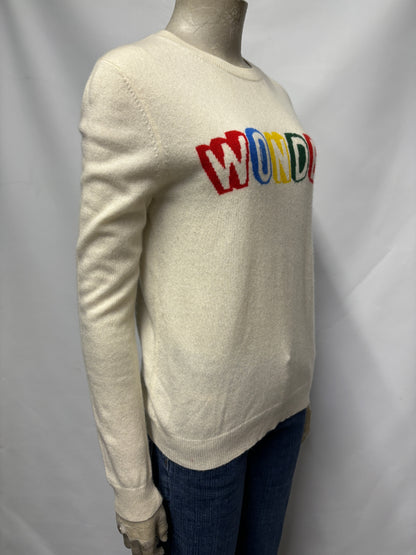 Chinti & Parker Cream and Multicoloured Wonder Jumper Small