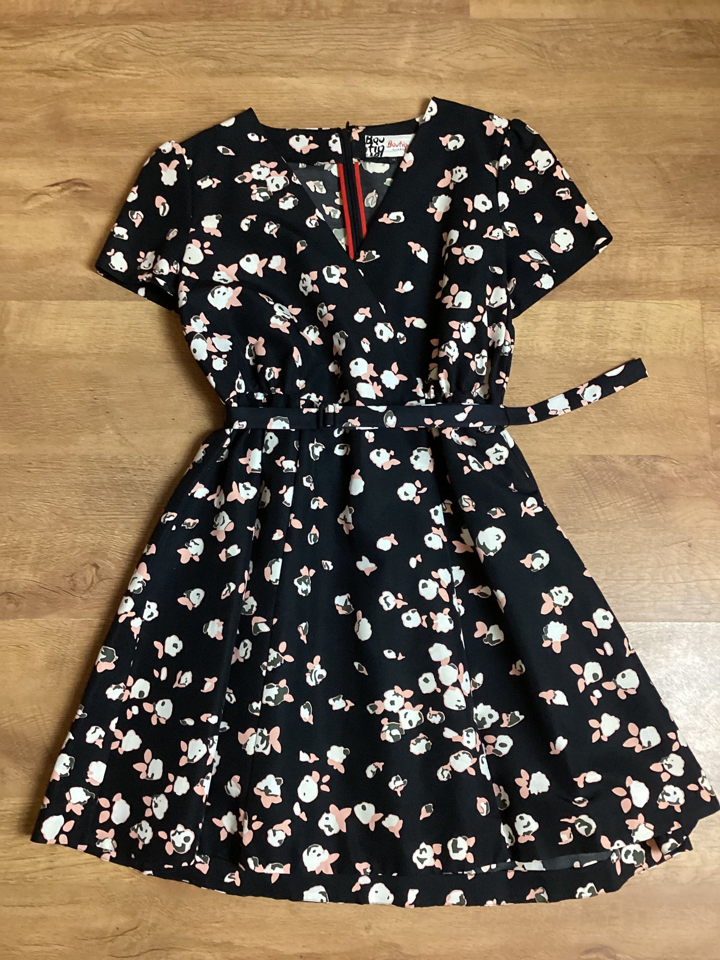 Boutique by Jaeger 100% Cotton Floral Dress Size 14