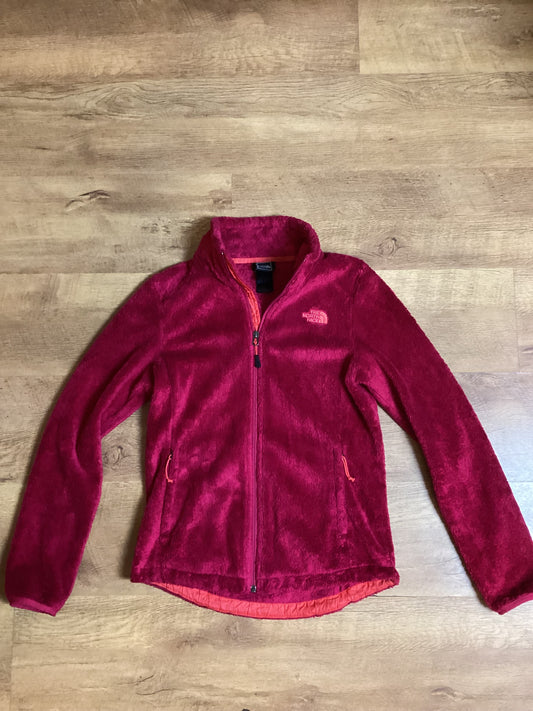 North Face Zip Up Pink Fleece Size S