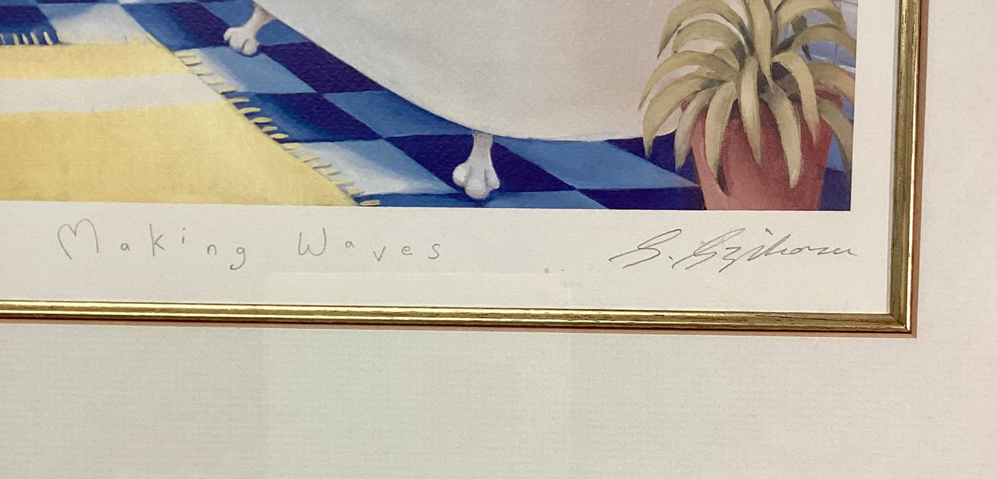 Sarah Jane Szikora Original Art Print Limited Edition Making Waves 267/750