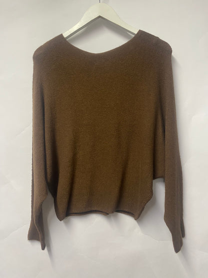 SuDar BaBe Brown Batwing Star Jumper BNWT