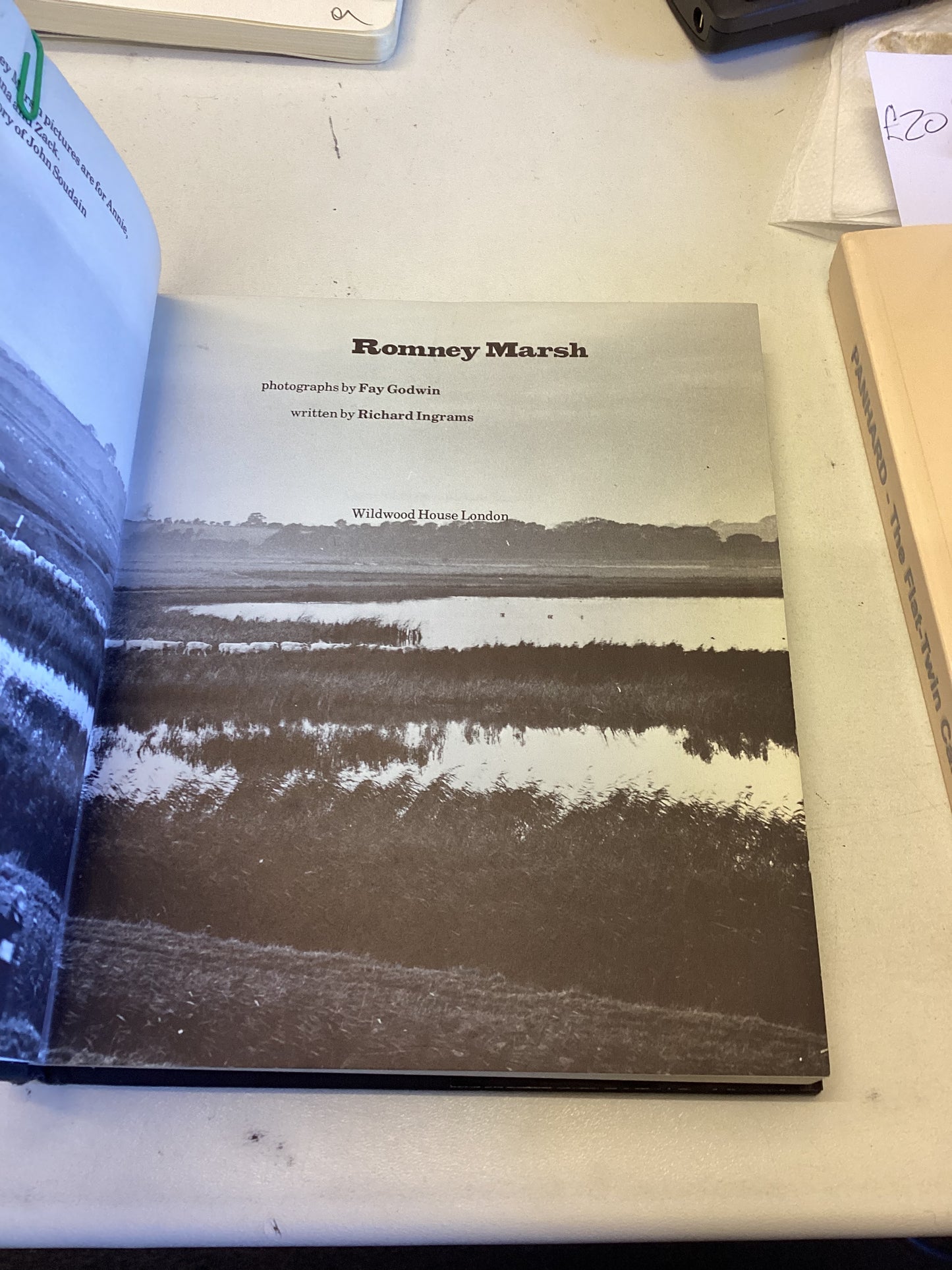 Letter From Artist John Piper with book Romney Marsh