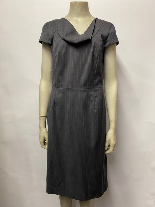 Joseph Grey Pinstripe Dress 38