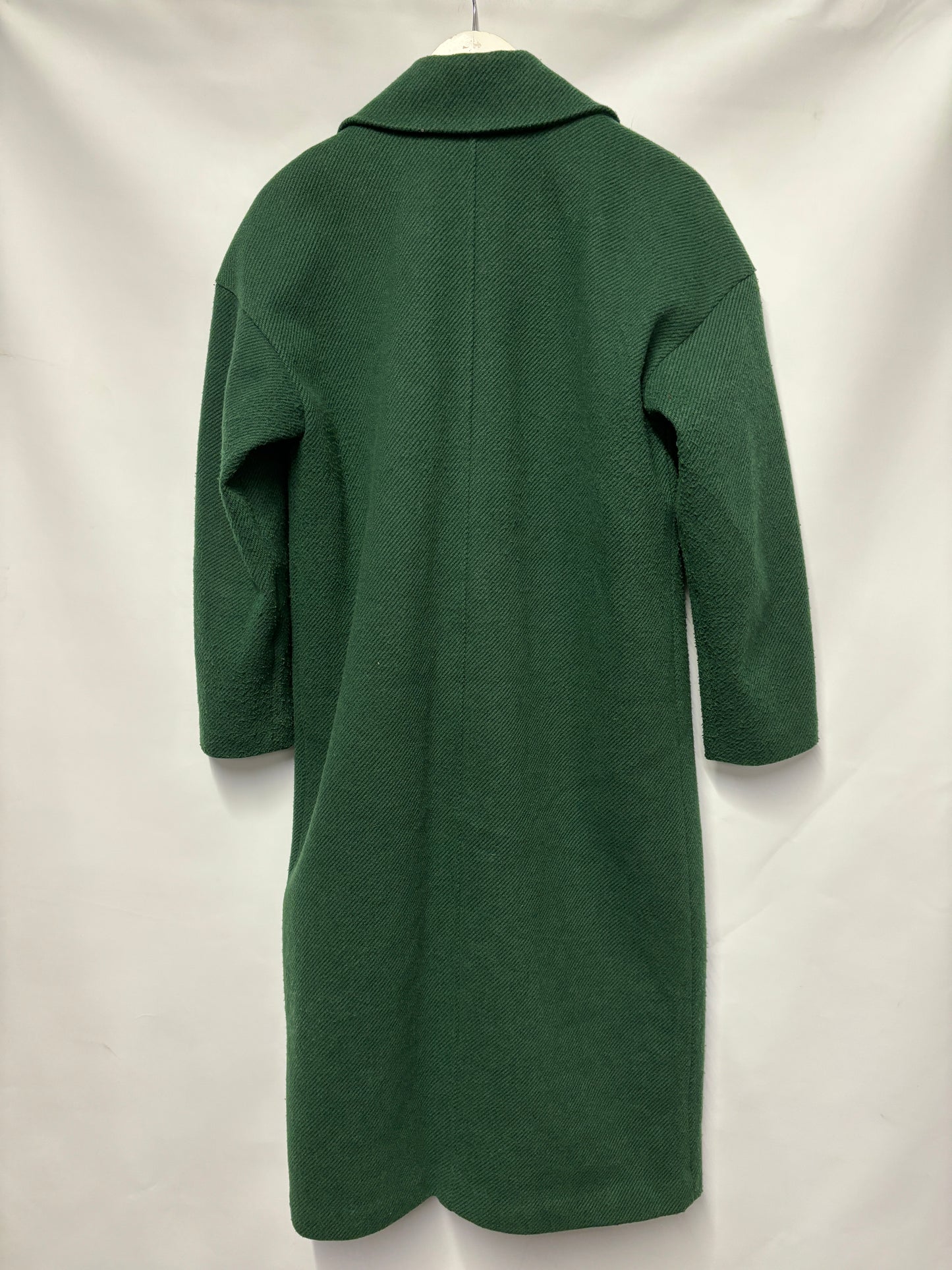 Reserved Green Ribbed Overcoat 10