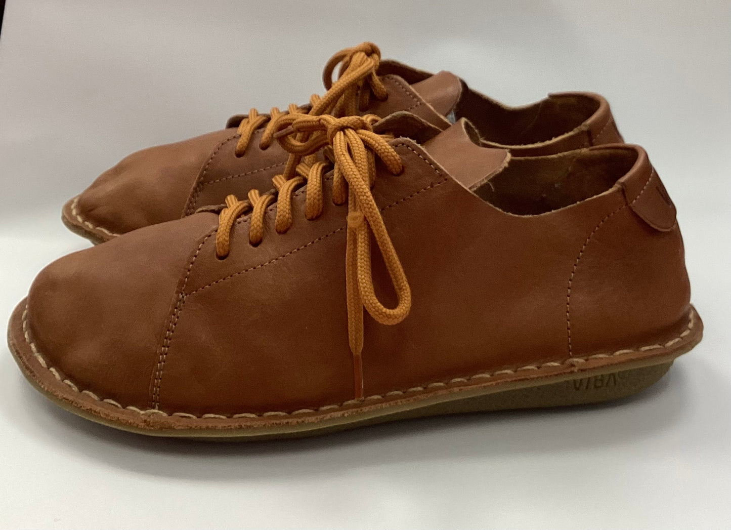 Viba Lisboa Leather Cognac Brown Laced Shoes 6.5 UK