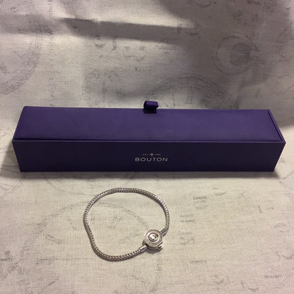 Bouton Silver 925 Button Bracelet w/Box