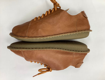 Viba Lisboa Leather Cognac Brown Laced Shoes 6.5 UK