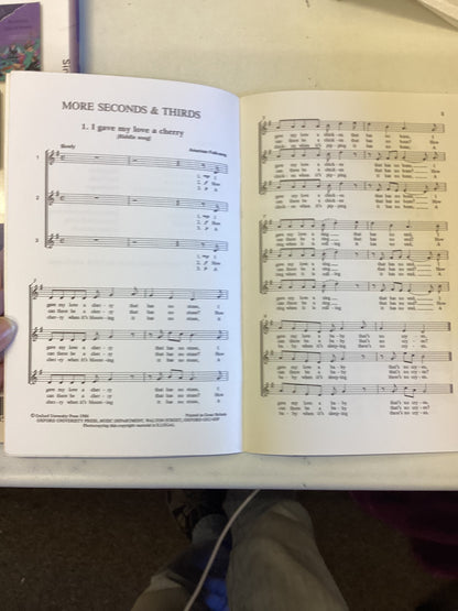 More Seconds and Thirds Ten Songs for Three Part Singing Sopranos and Altos with Piano Arranged By Kenneth Pont