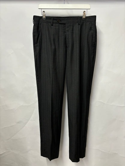 Paul Smith Grey Pinstripe Wool Trouser Suit 38R