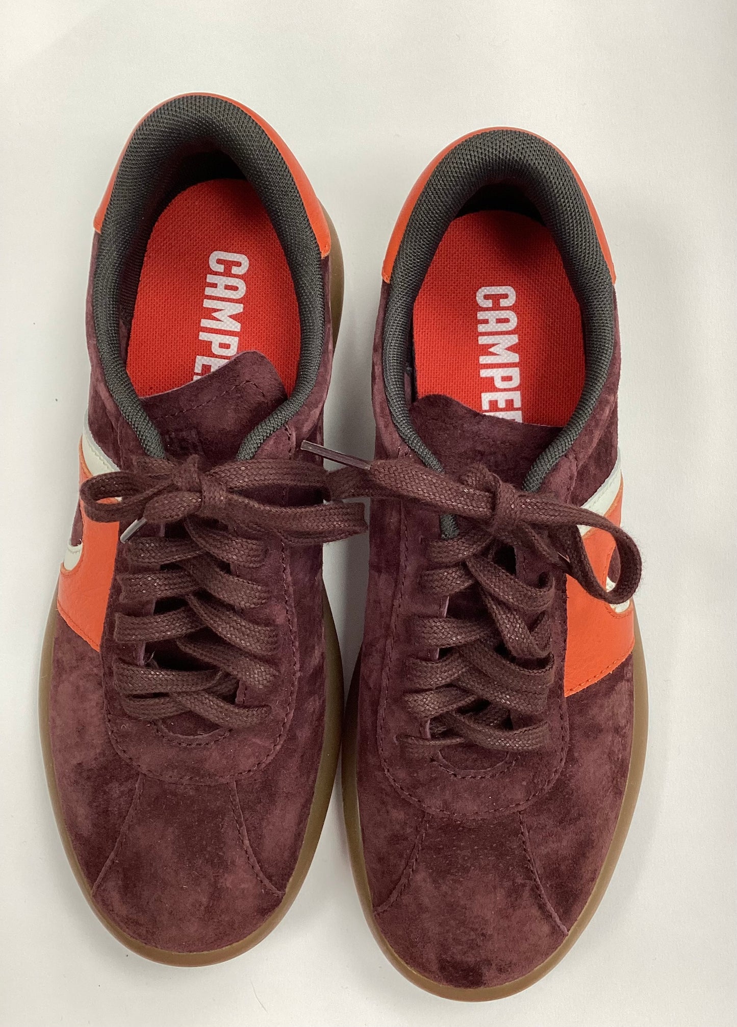 Camper Burgundy Suede Trainers UK 6.5
