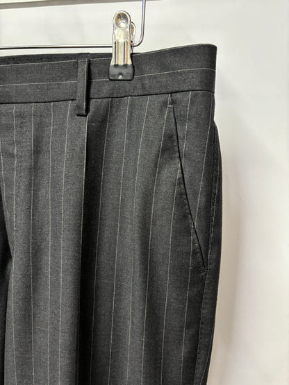 Paul Smith Grey Pinstripe Wool Trouser Suit 38R