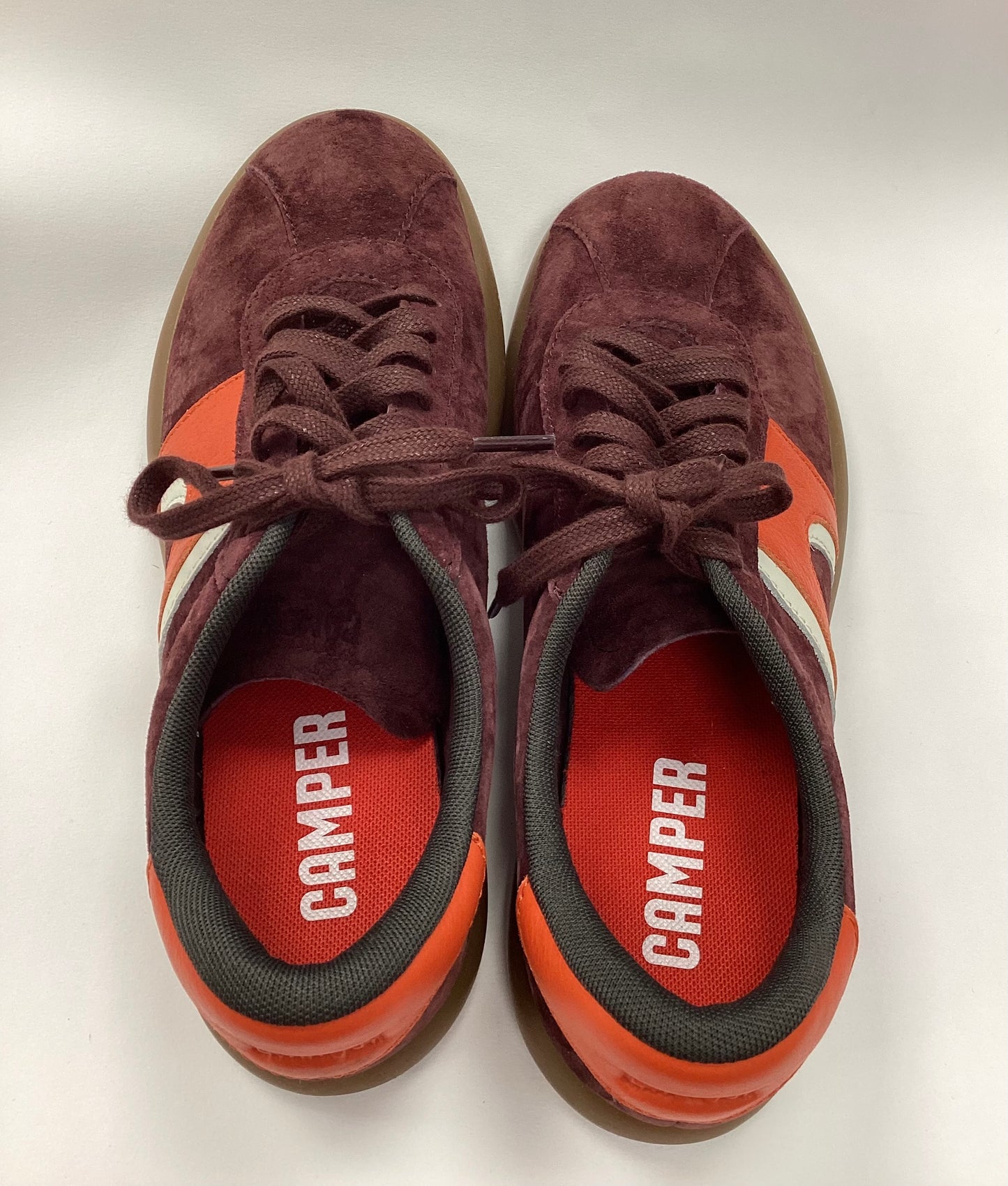 Camper Burgundy Suede Trainers UK 6.5