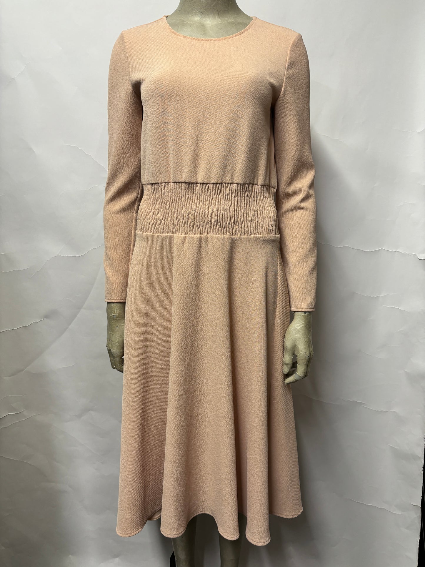 Maje Pink Mid Length Textured Dress 2/Small