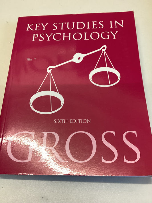 Key Studies In Psychology Sixth Edition Richard gross