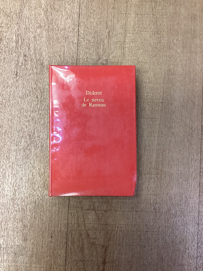 Le Neveu de Rameau, Denis Diderot, Hardback Éditions Gallimard et Librairie Générale Française, 1966 - in French