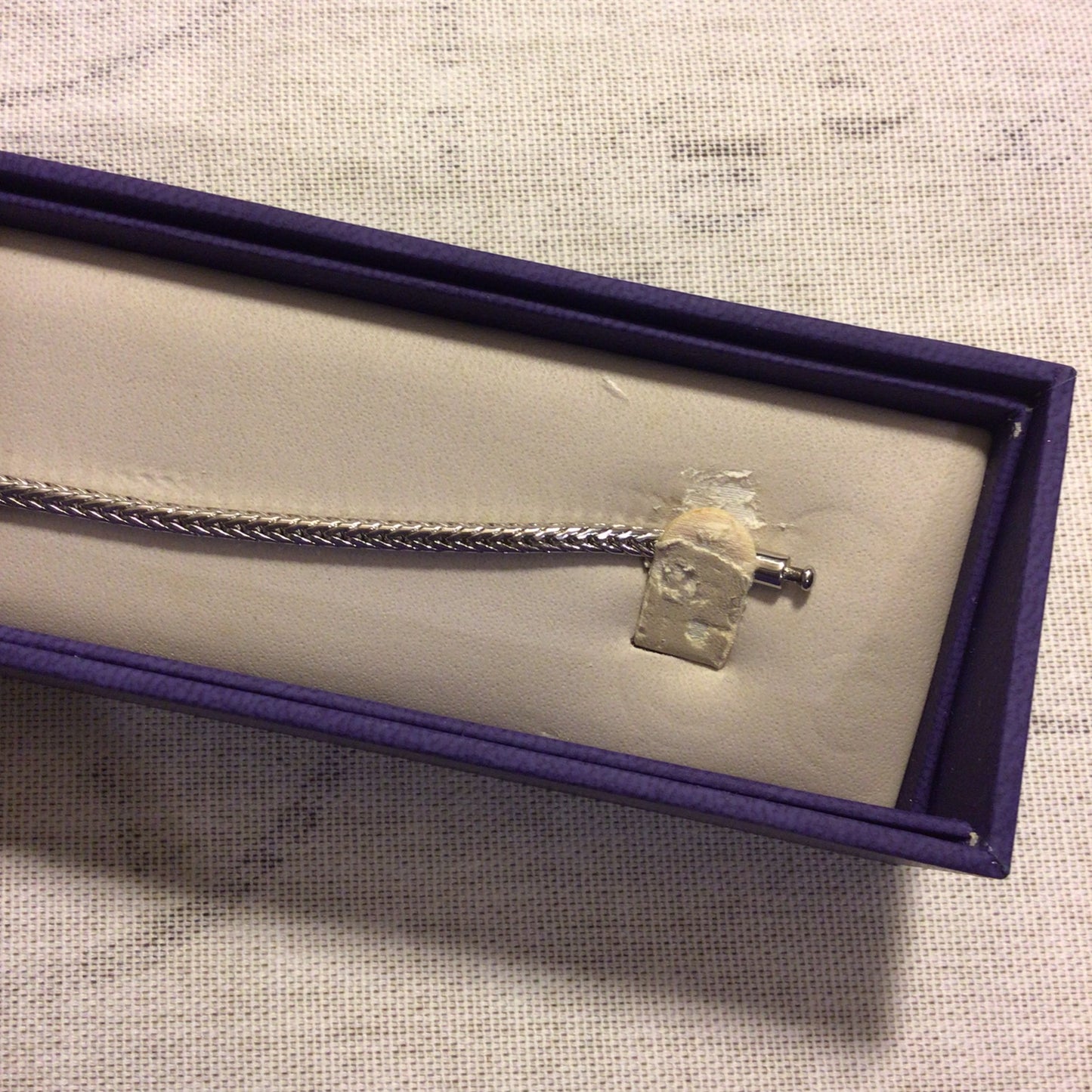 Bouton Silver 925 Button Bracelet w/Box