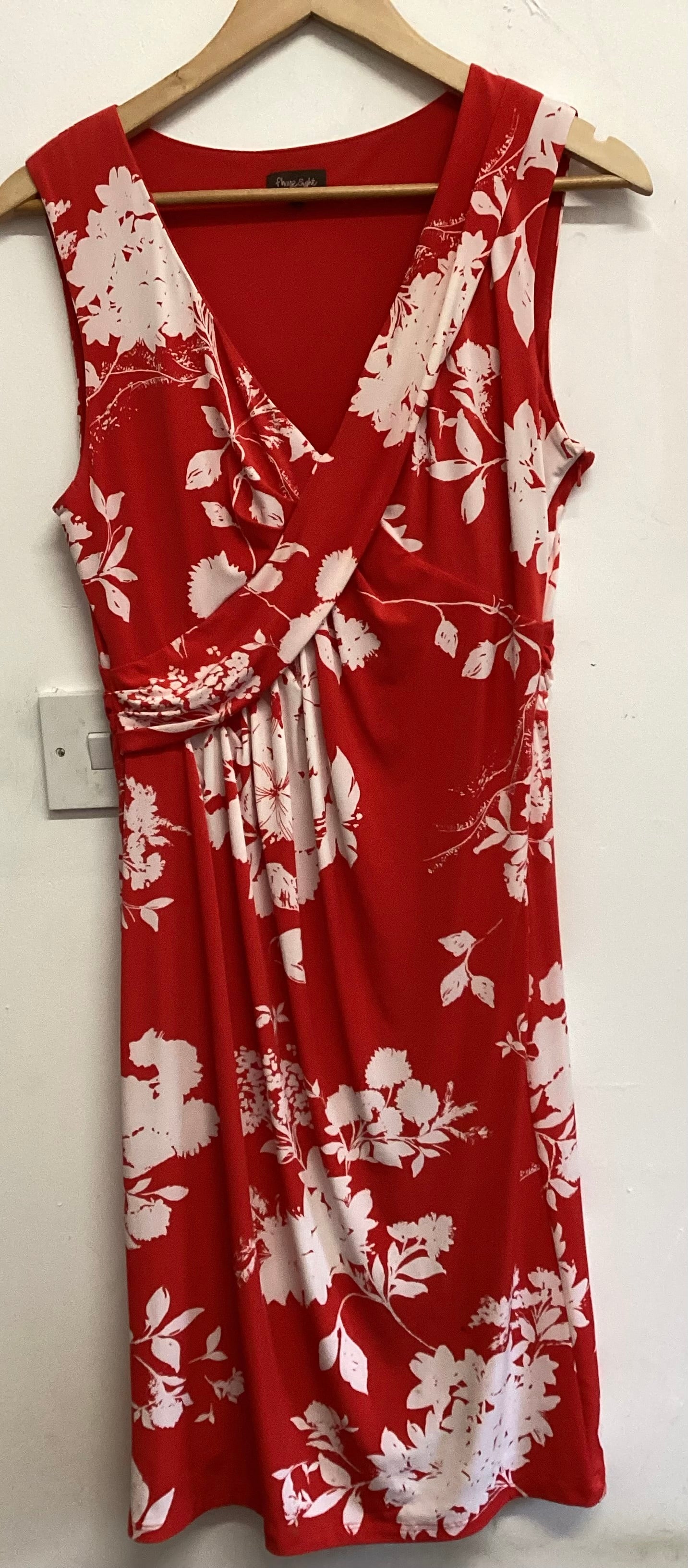 Phase eight red & white dress size 14.