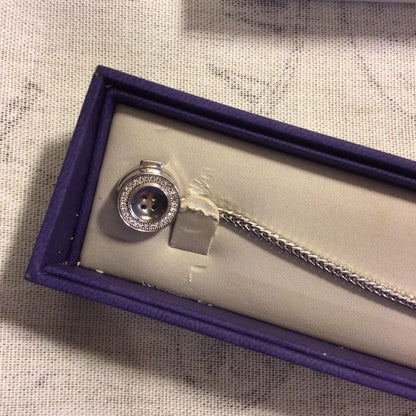 Bouton Silver 925 Button Bracelet w/Box