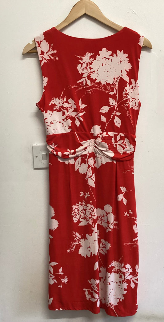 Phase eight red & white dress size 14.