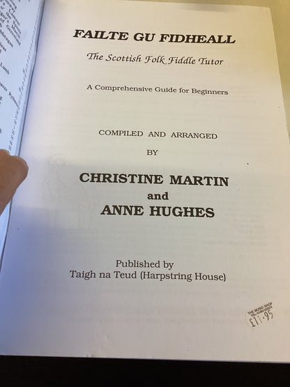 The Scottish Folk Fiddle Tutor  Disc included
