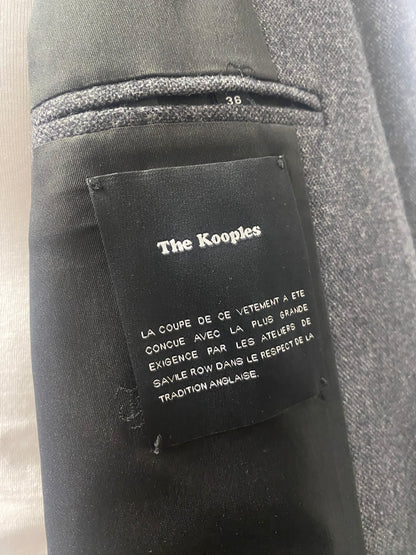 The Kooples Grey Wool Blend Double Breasted Blazer 36/8