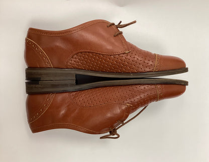 M. Moustache Brown Leather Lace Up Shoes UK4.5