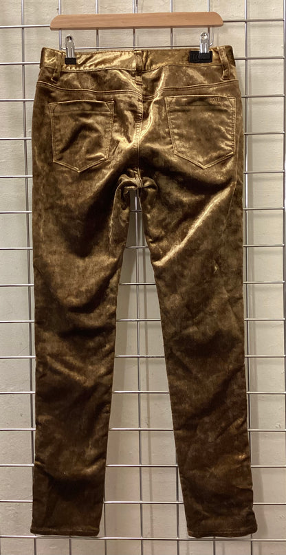 1971 Reiss Gold Velour Trousers size 8