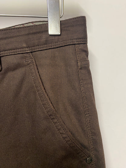 Massimo Dutti Brown Cotton Trousers 10