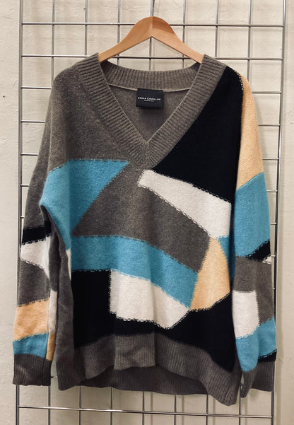 Erika Cavallini Multicolour Cashmere and Merino Wool Jumper