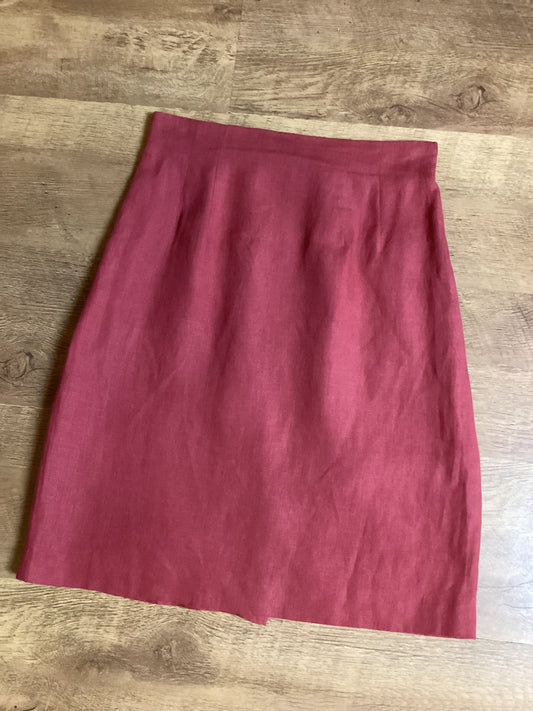 Vintage Laura Ashley 100% Linen Skirt Size 12
