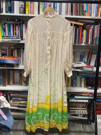 Vintage Annacat Flower Power Maxi Dress Size 10