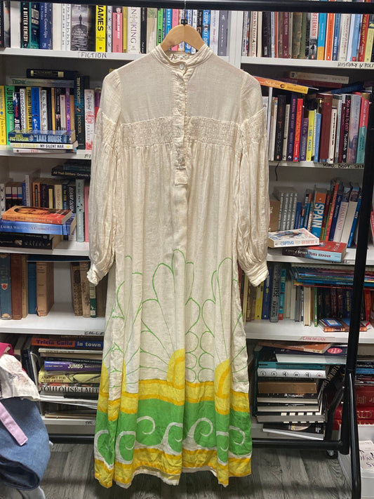 Vintage Annacat Flower Power Maxi Dress Size 10