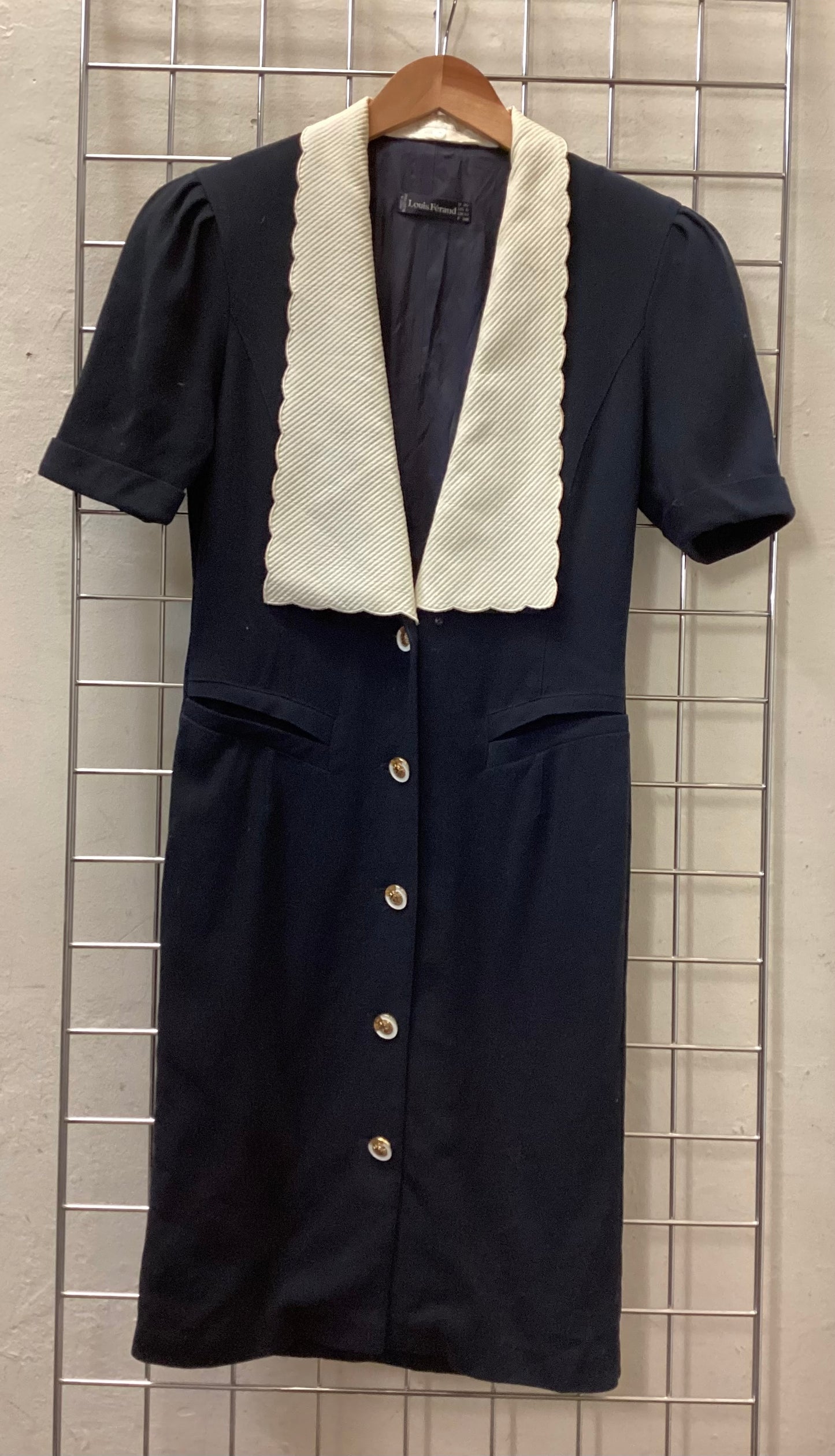 Louis Feraud Vintage Navy Dress size 10