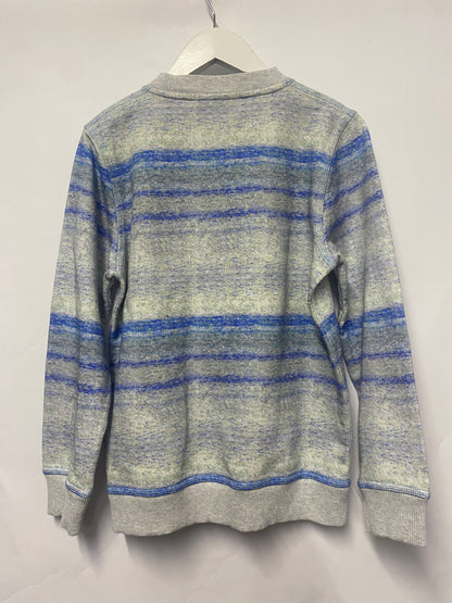 Scotch & Soda Kids Grey and Blue Stripe Sweatshirt 10 Years BNWT