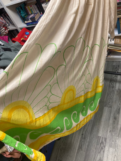 Vintage Annacat Flower Power Maxi Dress Size 10