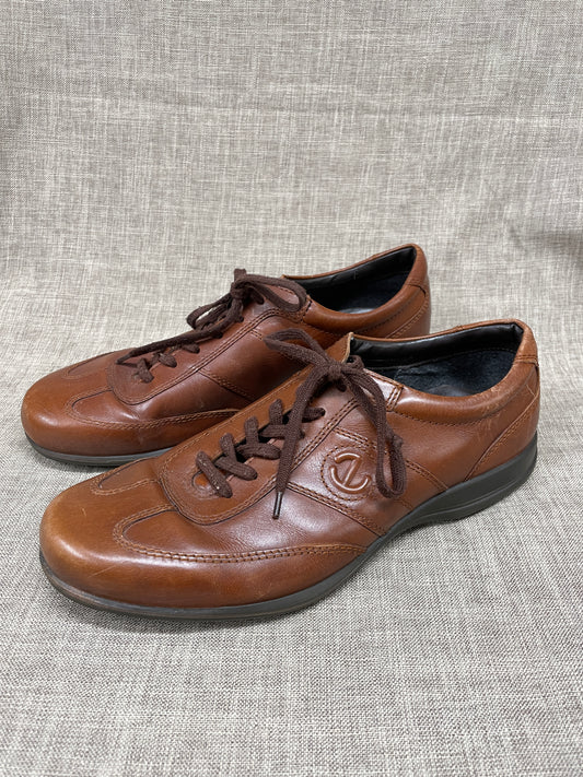 Ecco Brown Leather Men's Lace Up Shoes UK 10 EU 44
