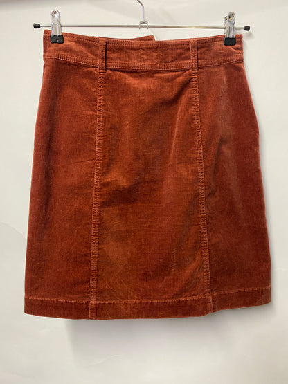 Bensimon Rust Corduroy A-Line Skirt 10