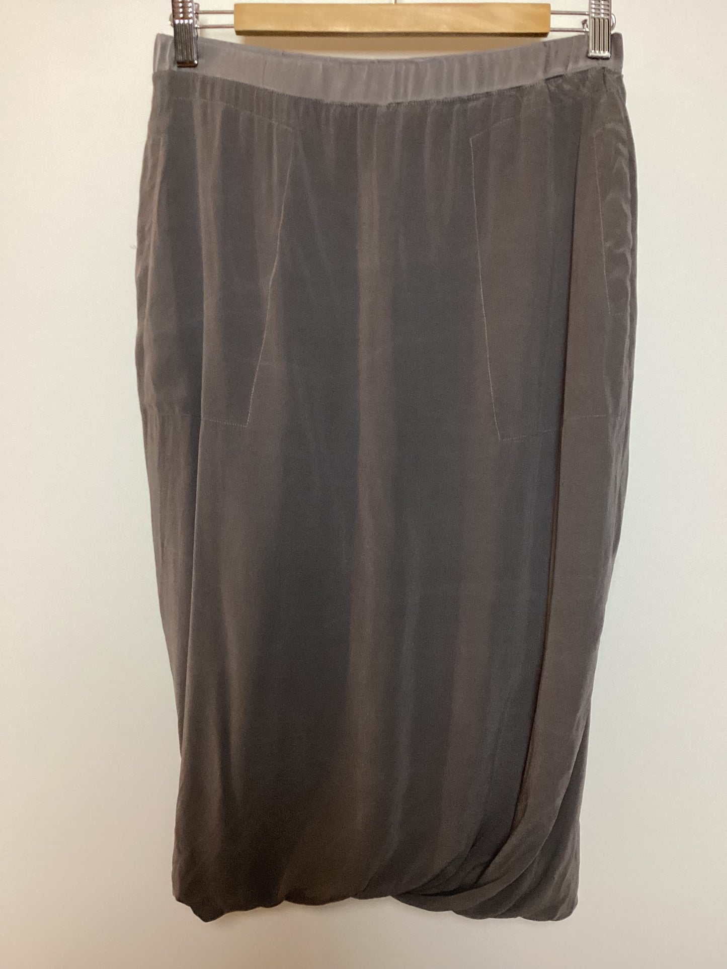 Kristensen du Nord Stretch Silk Grey Skirt Size 1 (S)