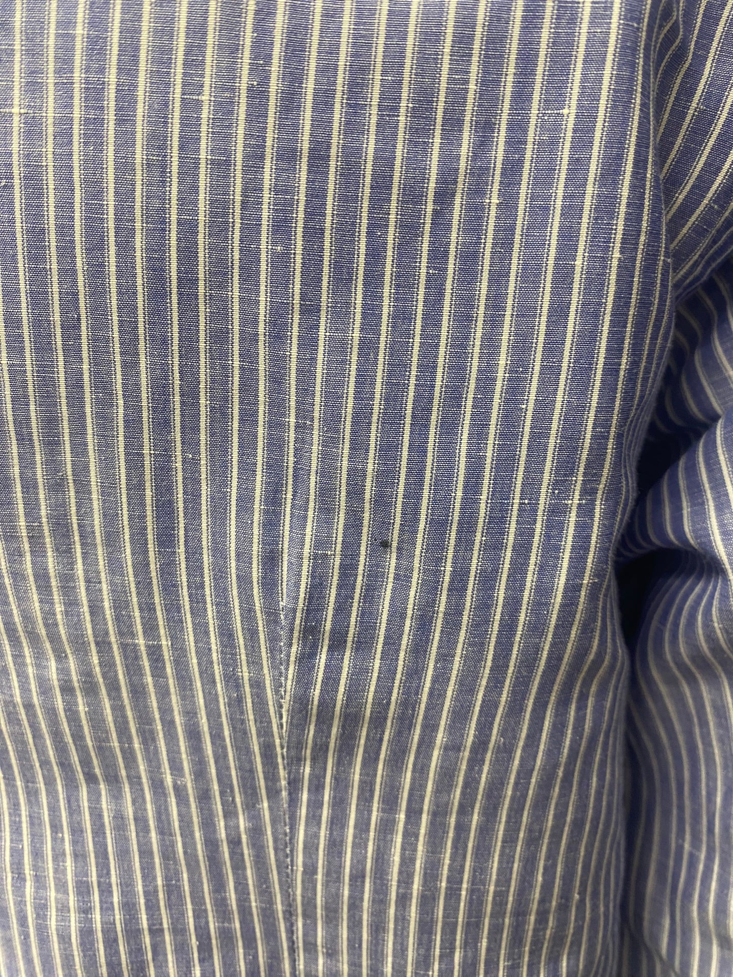 Eton of Sweden Blue Stripe West Indian Sea Island Cotton Shirt 17/43